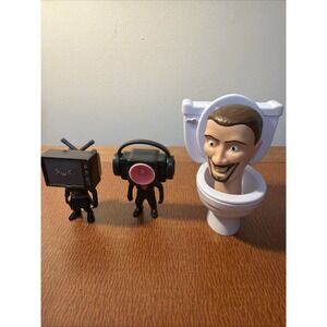 Skibidi Toilet Mystery Figure Speaker & Tv Man Lot -(Small)‎